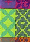 BUNT29 Jacquard Stoff Carces multicolor